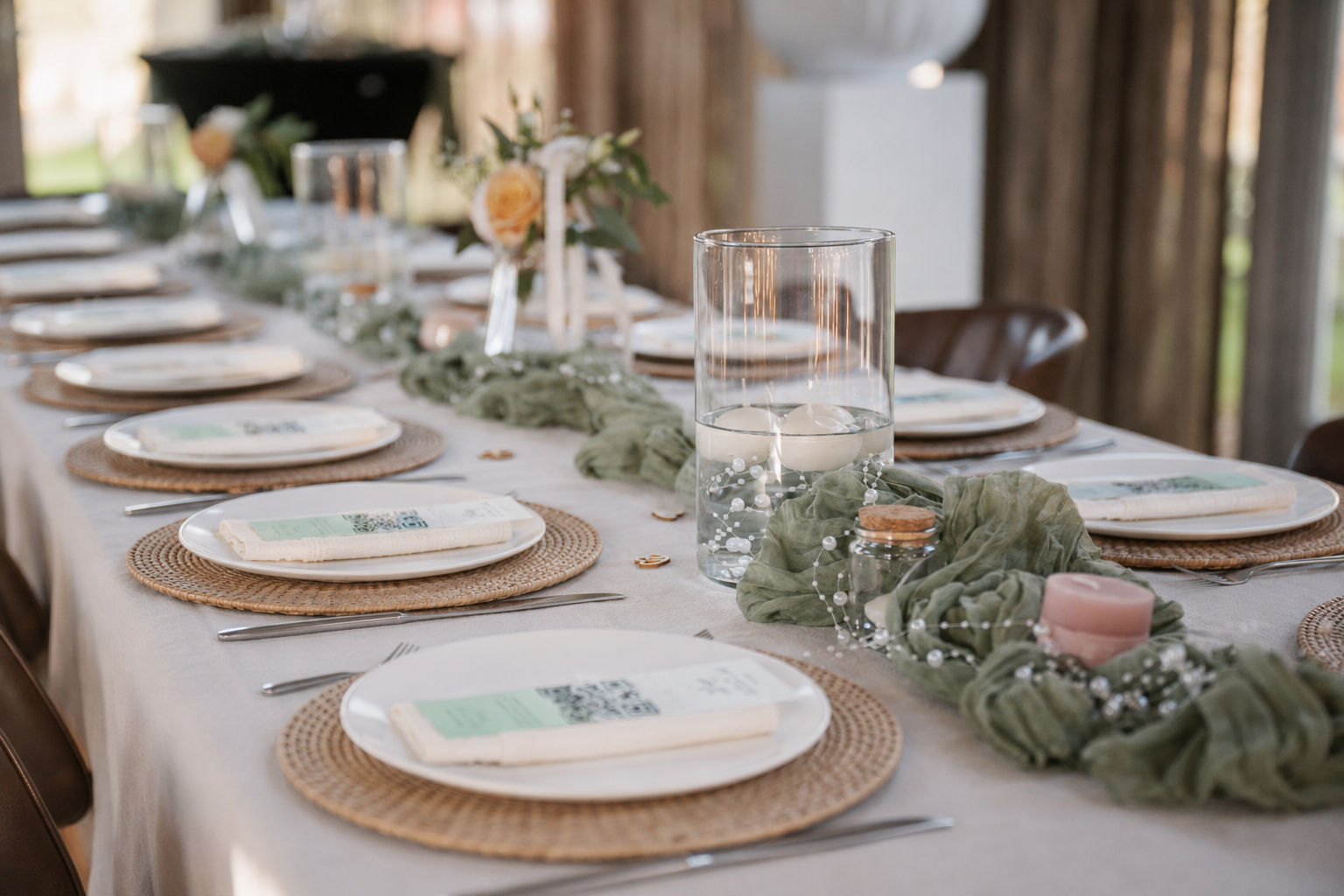 Sfeervol gedekte feesttafel gestyled door Kimpressed